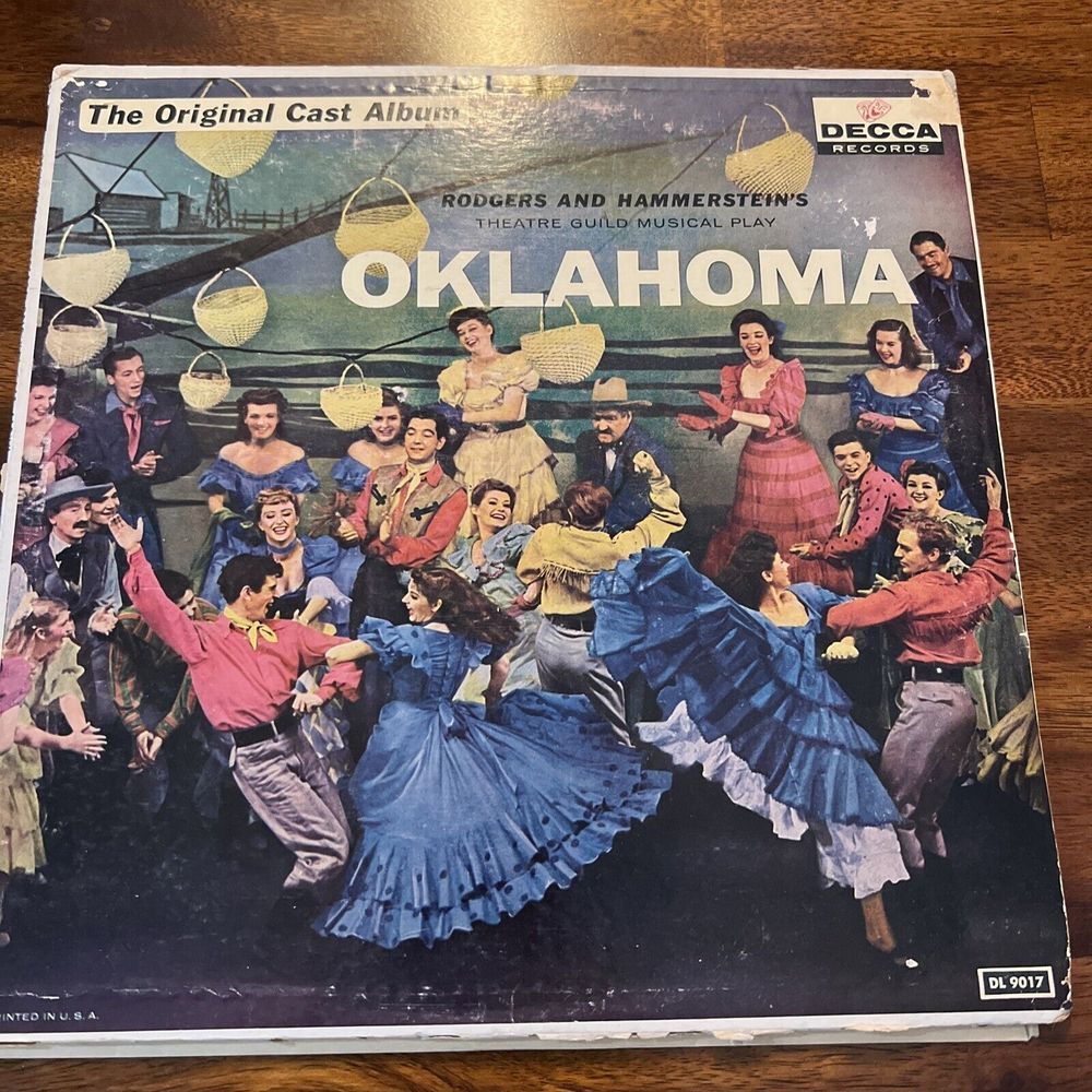 Rodgers And Hammerstein's Oklahoma The Original Cast Album Vintage Vinyl LP 1955